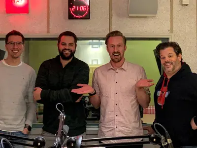 Guido with Mark Nottingham at a tech conference