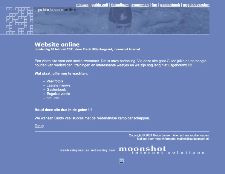 Cover image for article: Website Online