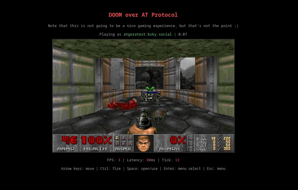 Cover for Running Doom over the AT Protocol