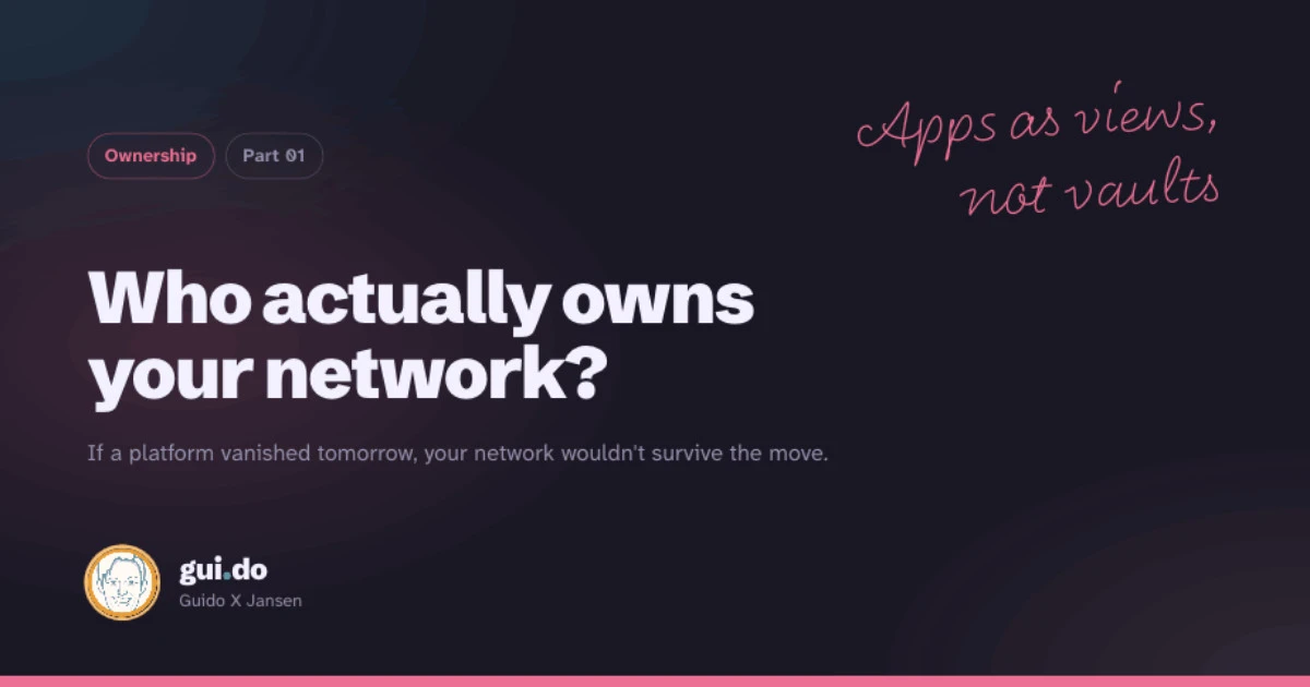 Cover image for article: Who actually owns your network?