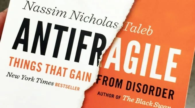 Book cover of Antifragile by Nassim Taleb