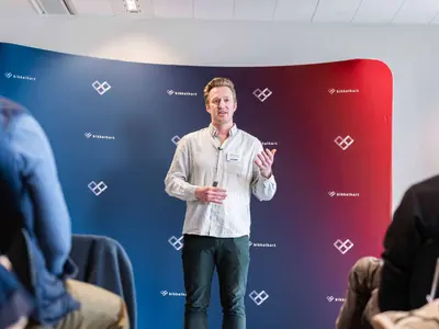 Guido presenting at a conference